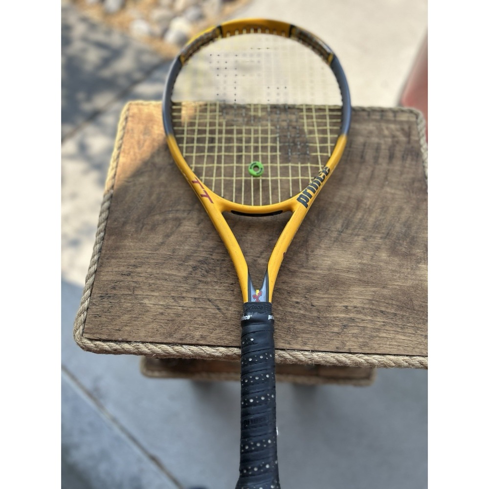 Prince TT Scream OS Triple Threat Tennis Racquet 4 1/4 Grip Oversize Yellow